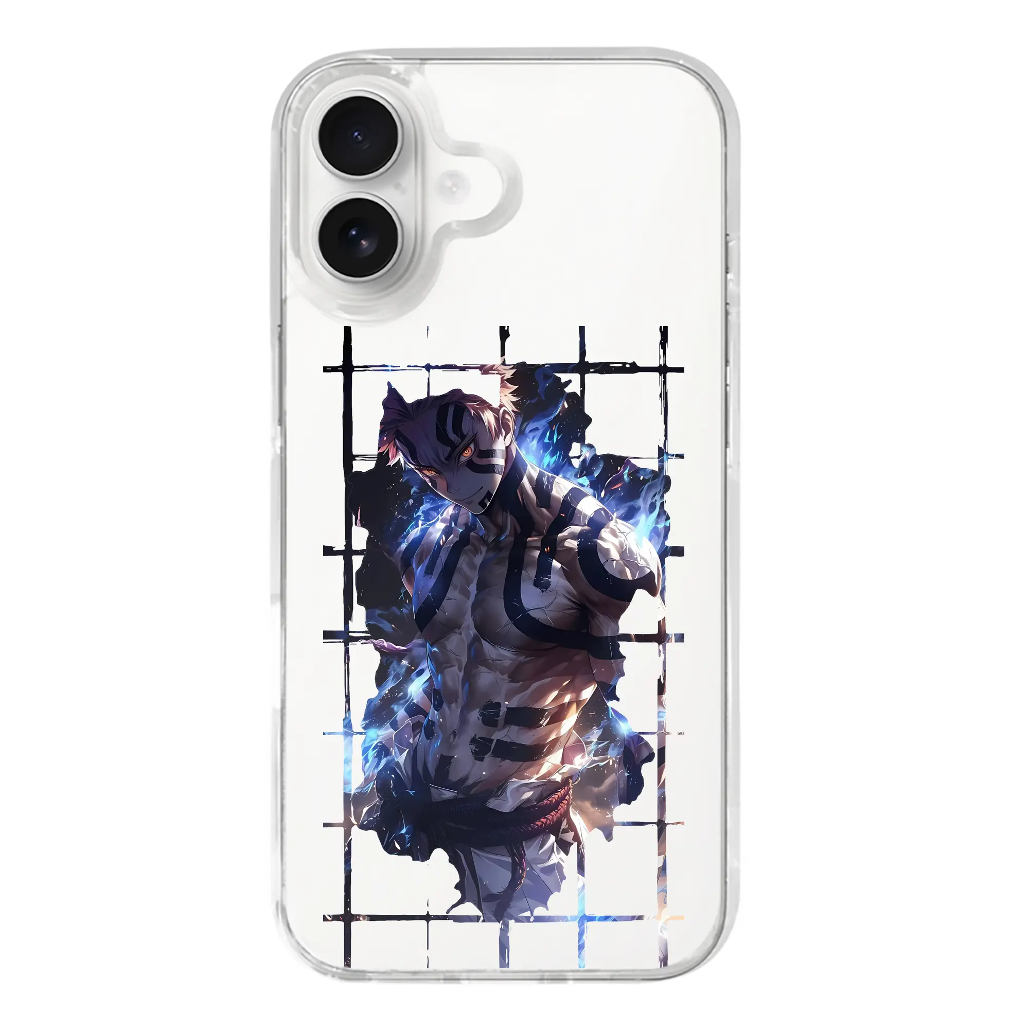 鬼滅の刃 グッズ,猗窩座 - iPhone 17シリーズ 透明スマホケース – 薄型・耐衝撃・精密フィット保護カバー